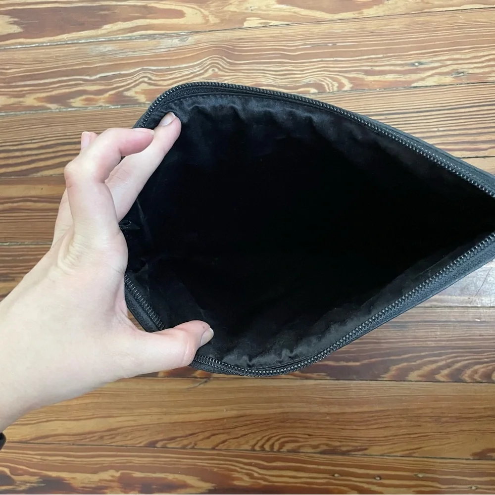 NWOT Coach Black Patterned Pouch - Picture 2 of 4